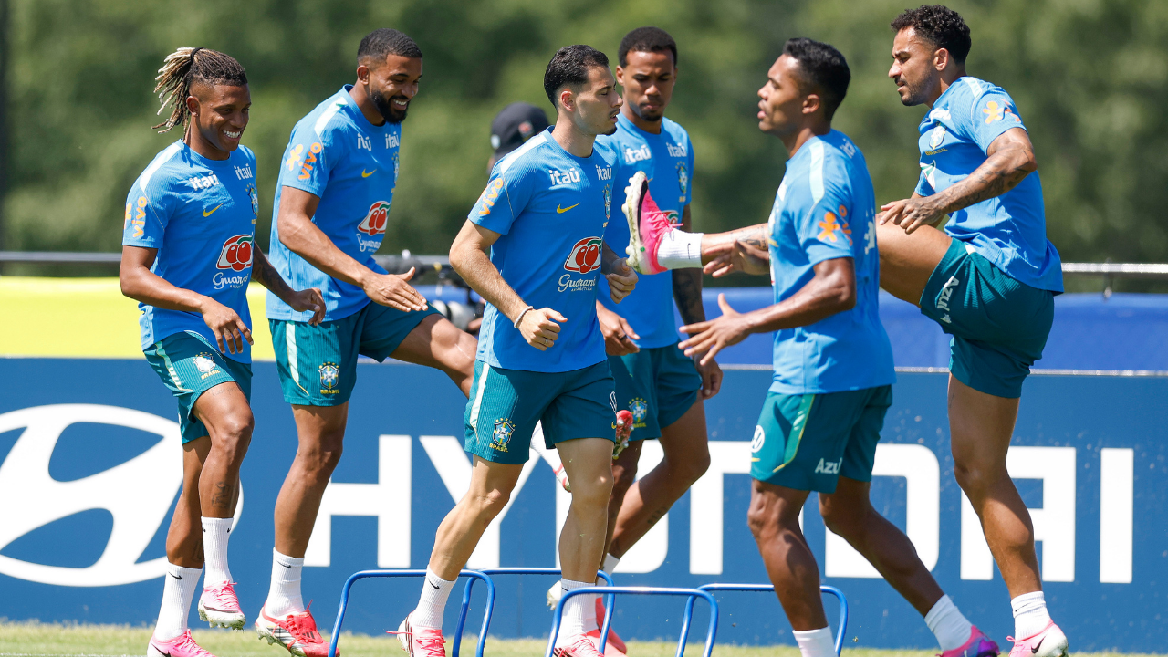 Brasil tem três ausências em treino de preparação para jogo contra Noruega