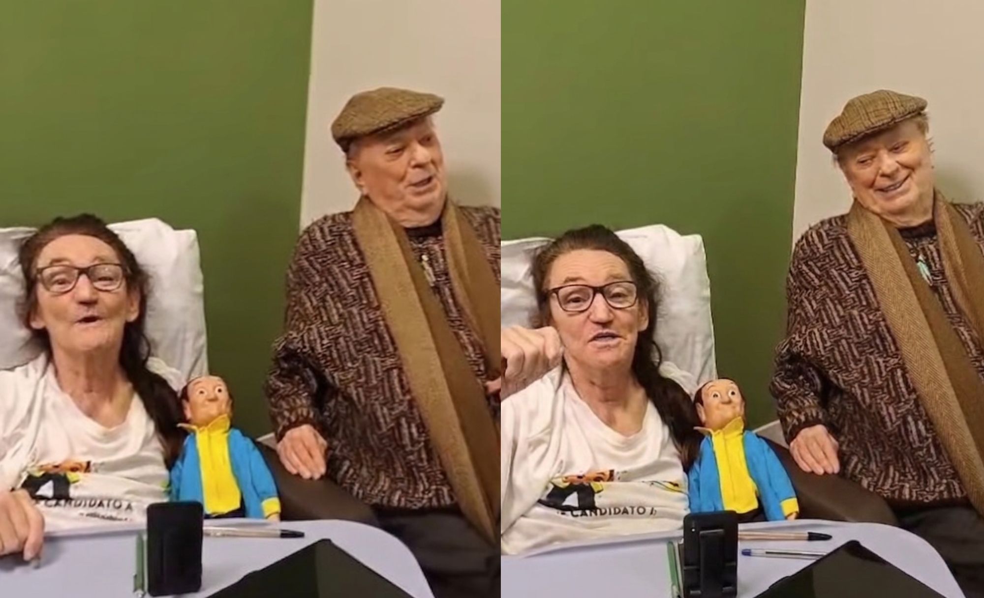 Marquito se emociona com visita de Raul Gil em hospital: 'Muito feliz'
