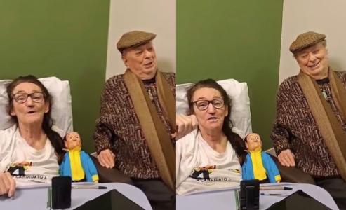 Marquito recebeu visita de Raul Gil em hospital