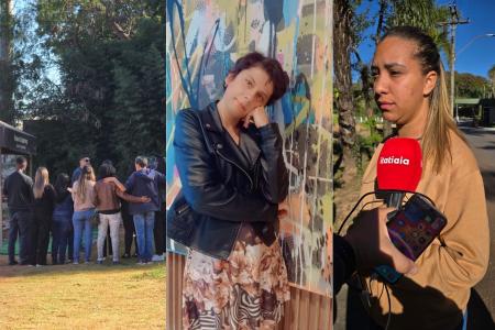 Velório de Stifanie Ribeiro Firmino Silva, de 35 anos,