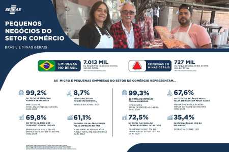 Estudo do Sebrae mostra força dos pequenos negócios • Arte Dhandara Entreportes/Itatiaia
