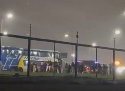 Ônibus de torcedores do Tigre atingido por tiros no Uruguai