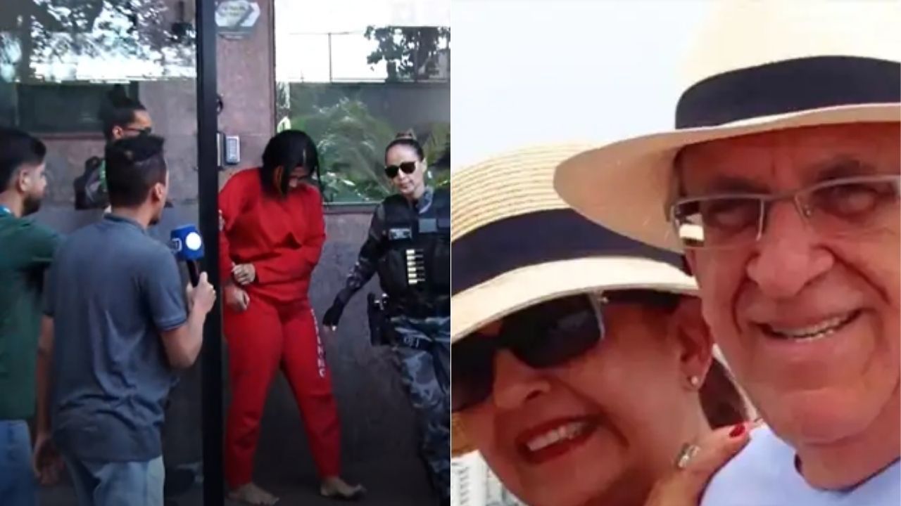 Diarista presa por matar casal de idosos deixa local após reconstituição do crime em BH