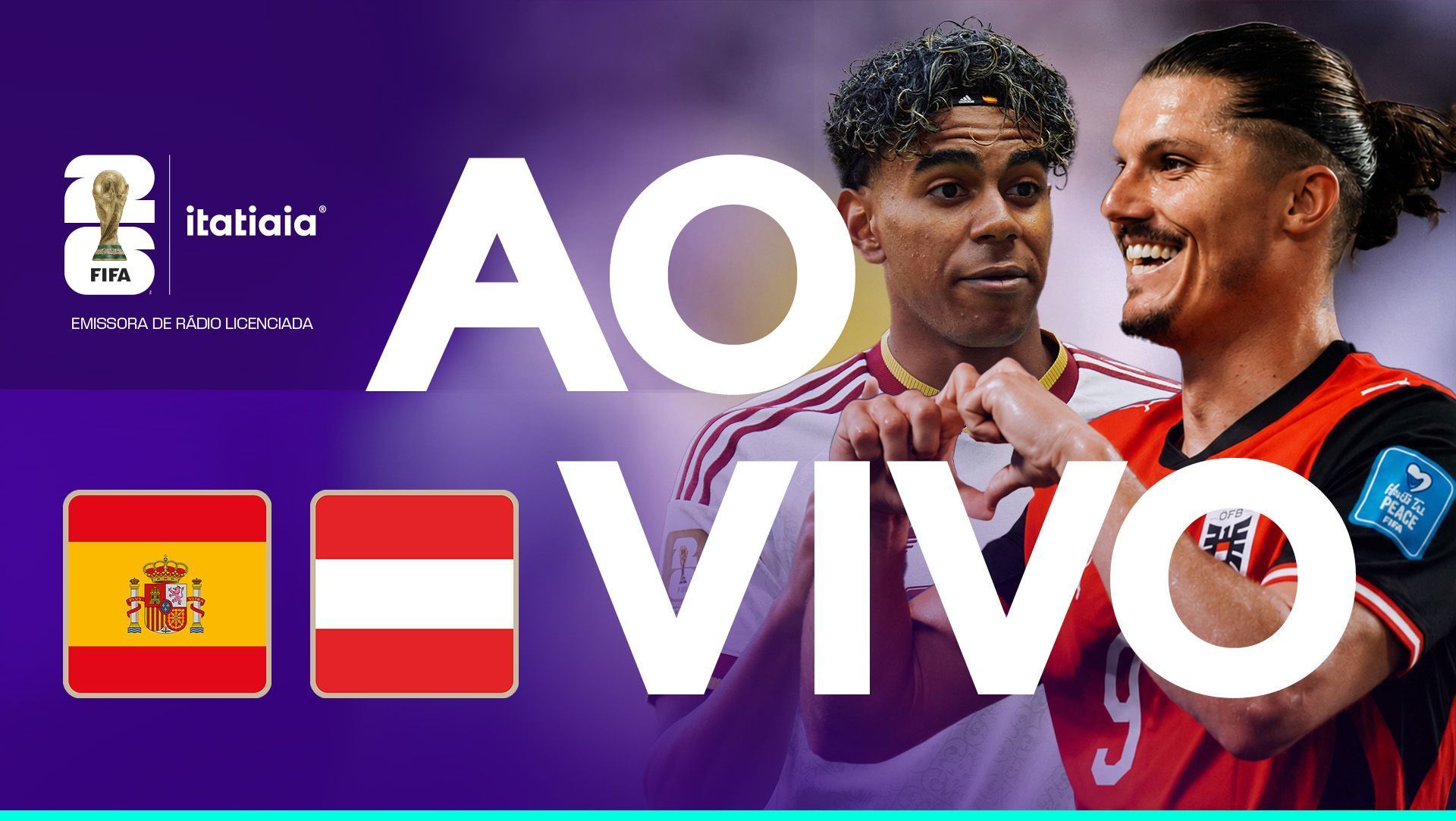 Espanha x Áustria: assista, ao vivo, à transmissão da Itatiaia