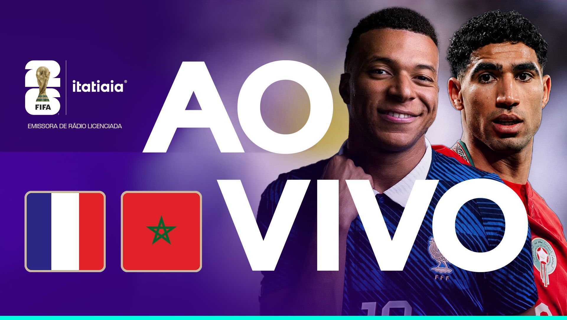França x Marrocos: assista, ao vivo, à transmissão da Itatiaia