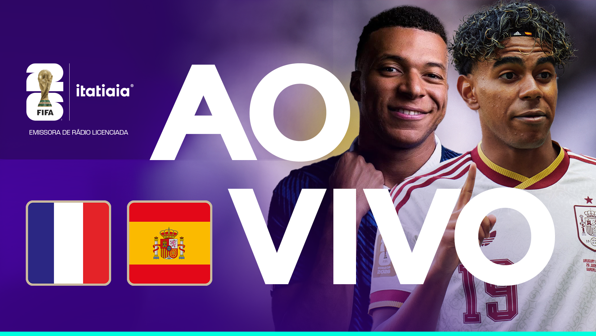 França x Espanha: assista, ao vivo, à transmissão da Itatiaia