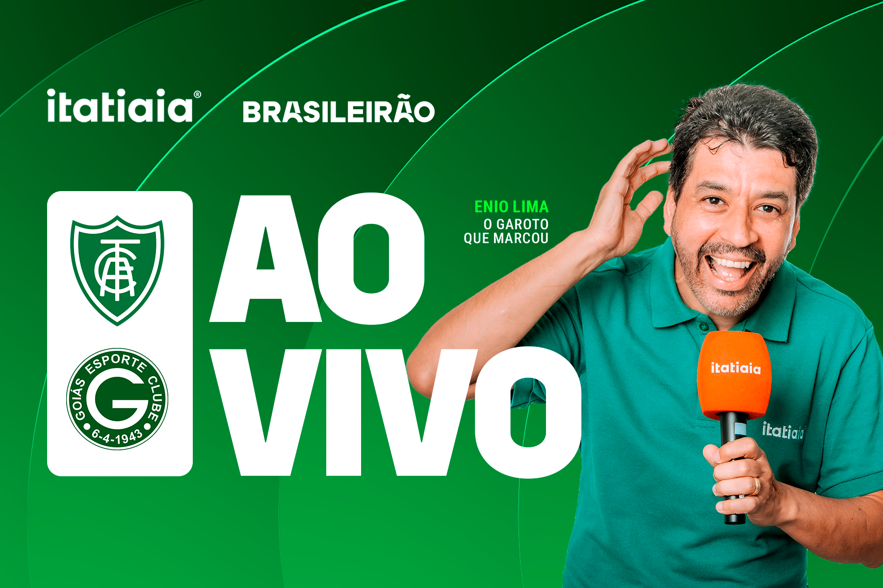 América x Goiás: assista, ao vivo, à transmissão da Itatiaia