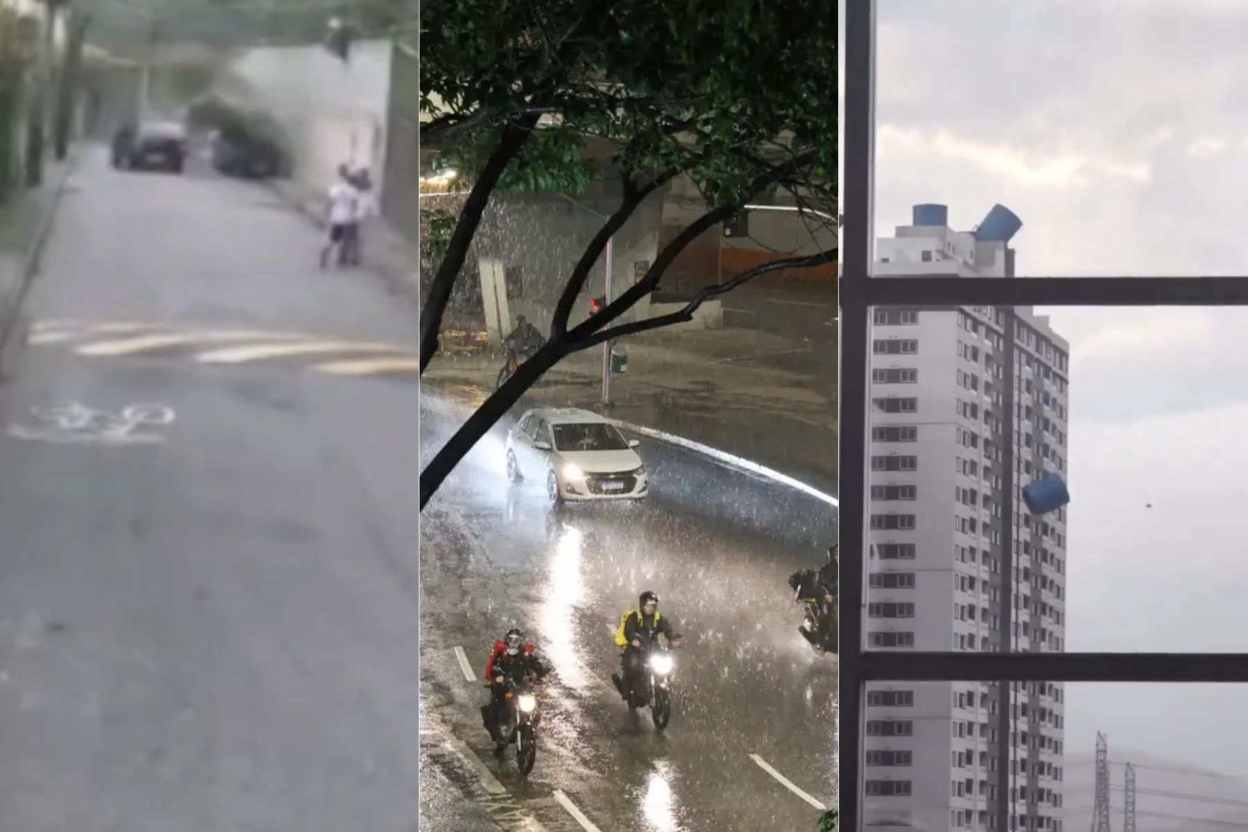 Vendaval deixa rastro de destruição e previsão indica mais chuva no RJ e em SP