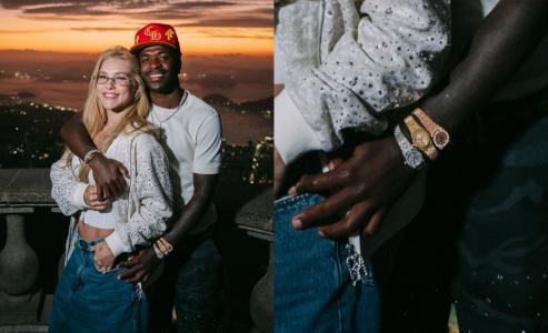 Vini Jr. exibe trio de relógios de luxo em foto com Virginia