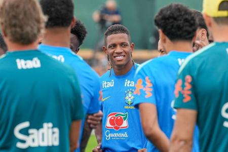 Danilo Santos em treino pela Seleção Brasileira na Copa do Mundo de 2026