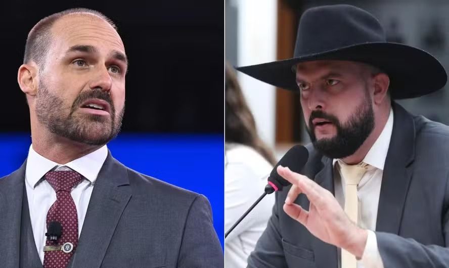 Eduardo Bolsonaro chama Zé Trovão de 'bosta' e protagoniza novo racha entre bolsonaristas