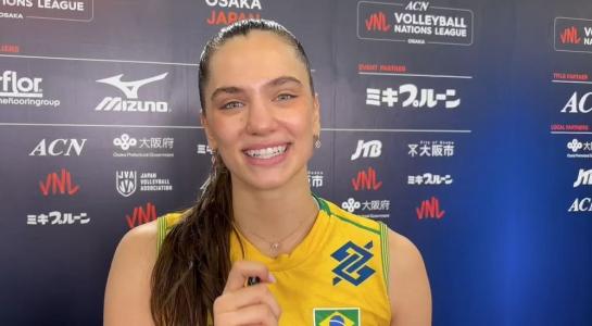 Júlia Kudiess, central da Seleção Brasileira Feminina de Vôlei