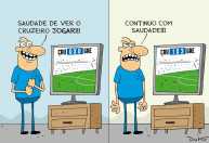 Charge do Duke | A derrota do Cruzeiro para o Grêmio na pausa da Copa