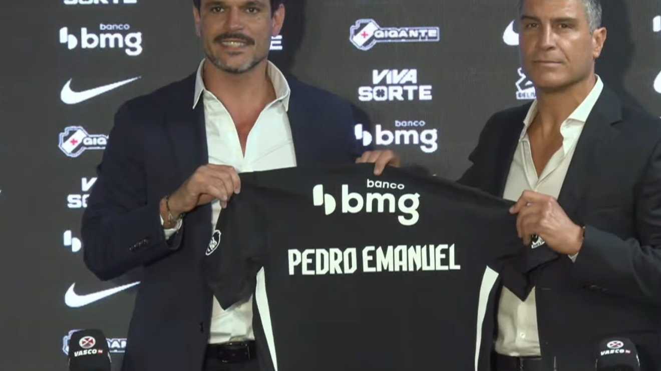 Pedro Emanuel é apresentado como técnico dá o recado: ‘Colocar o Vasco onde merece’