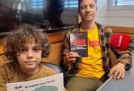 José Santana e filho João Pedro levam dois livros à Bienal Internacional do Livro de São Paulo