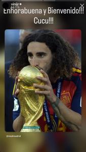 Vini parabeniza Cucurella por título da Copa • Reprodução / Vini Júnior