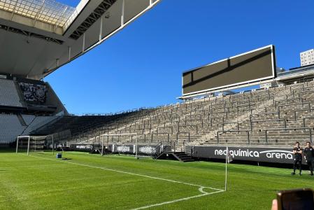 Setor Sul da Neo Química Arena sem cadeiras