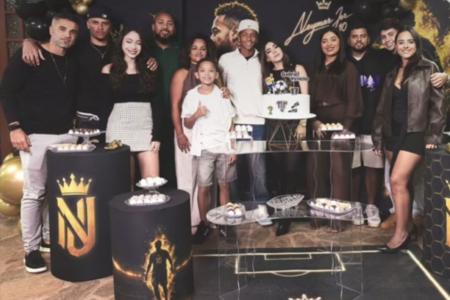 Gabriel Veneno, do Atlético, celebra aniversário de 17 anos em festa com tema Neymar • Reprodução/Instagram