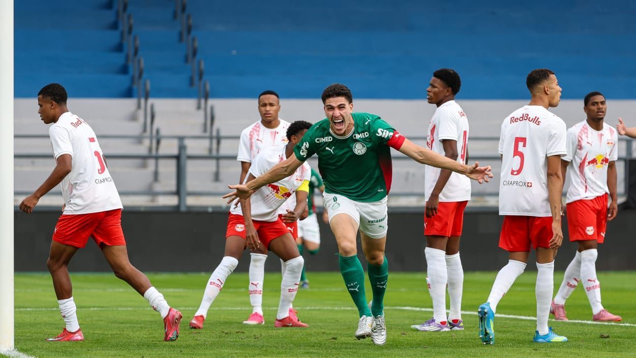 Palmeiras empata com Bragantino em jogo de seis gols pelo Brasileiro Sub-20
