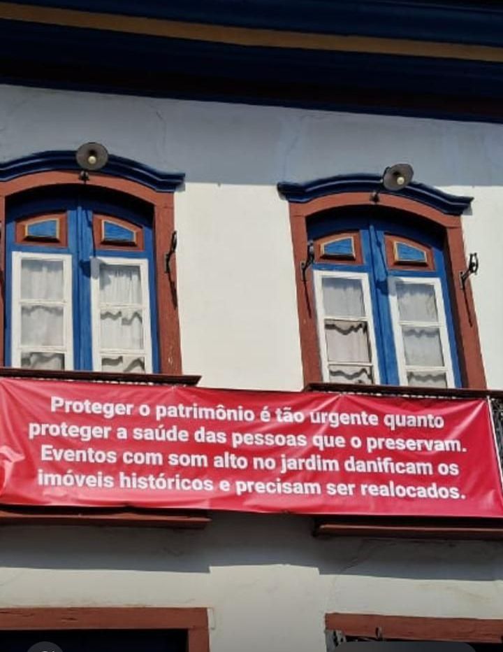 Som alto durante eventos na Praça Gomes Freire em Mariana é alvo de reclamações