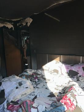 Imagens mostram destruição em apartamento após incêndio em Nova Lima