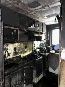 Imagens mostram destruição em apartamento após incêndio em Nova Lima