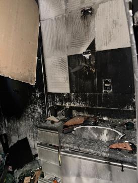 Imagens mostram destruição em apartamento após incêndio em Nova Lima