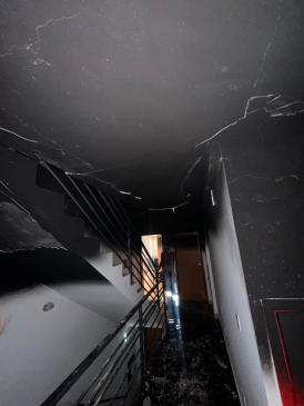 Imagens mostram destruição em apartamento após incêndio em Nova Lima