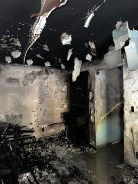 Imagens mostram destruição em apartamento após incêndio em Nova Lima