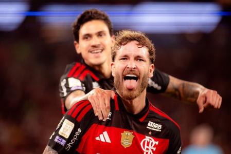 Léo Pereira fez o gol rubro-negro do último domingo