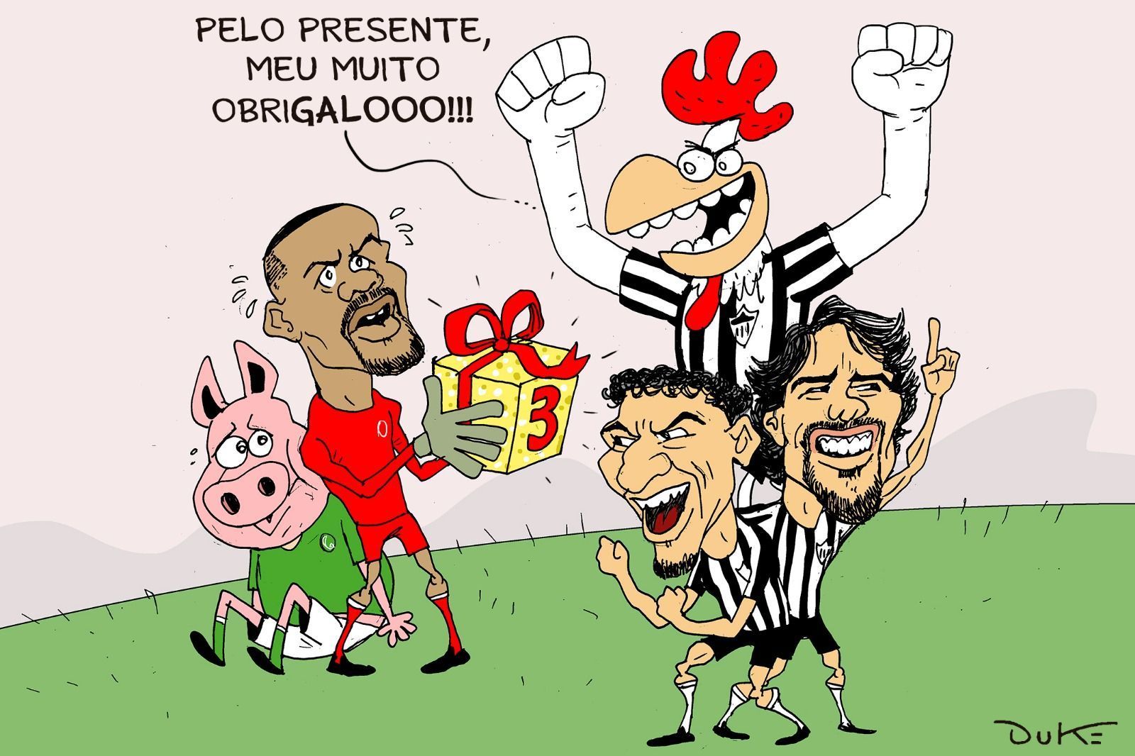 Charge do Duke | A vitória do Atlético sobre o Palmeiras em SP