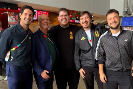 Alexandre Pato, Galvão, Casimiro, Luis Felipe Freitas e Igor Rodrigues, em ordem