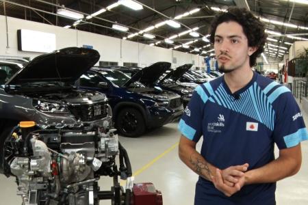 Estudante do Serviço Nacional de Aprendizagem Industrial (SENAI), da Federação das Indústrias do Estado de Minas Gerais (Sistema FIEMG), Eduardo Pacífico • Anderson Porto | Itatiaia