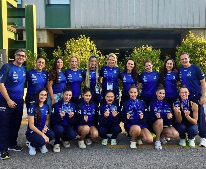 Brasil fecha etapa de Milão da Ginástica Rítmica com ouro e prata antes do Mundial