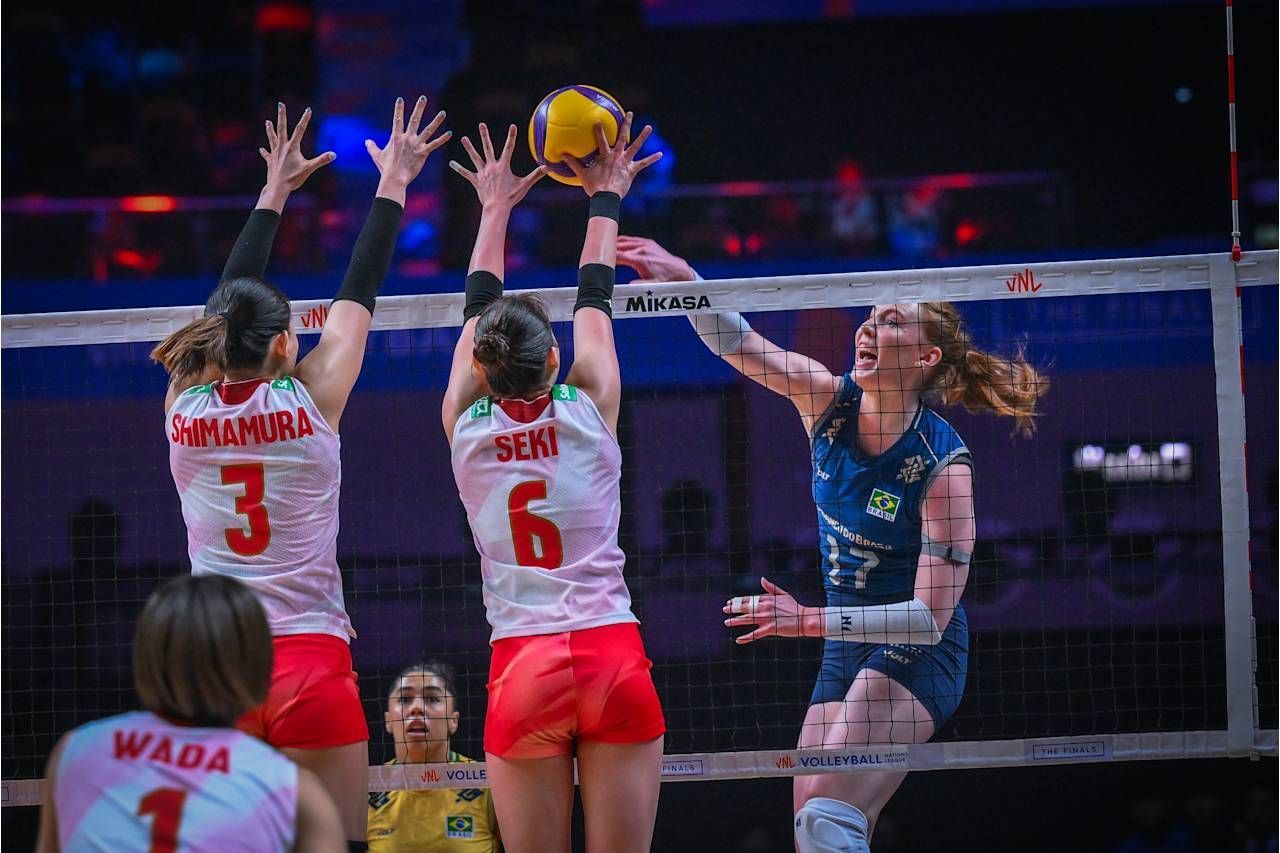 Como jogadoras do Brasil reagiram à vitória sobre Japão nas quartas de final da VNL