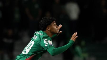 Estreia de Heittor no profissional do Palmeiras ocorreu no Brasileiro de 2026 • Cesar Greco/Palmeiras