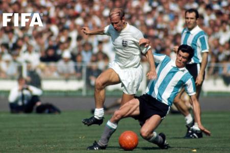 Inglaterra e Argentina nas quartas da Copa de1966