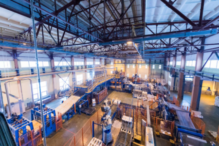 interior de uma indústria