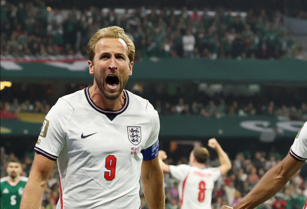 Harry Kane celebra gol na Copa do Mundo de 2026