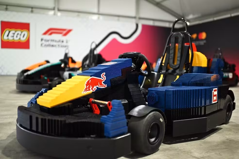 Karts de Lego para o GP da Grã-Bretanha • Divulgação