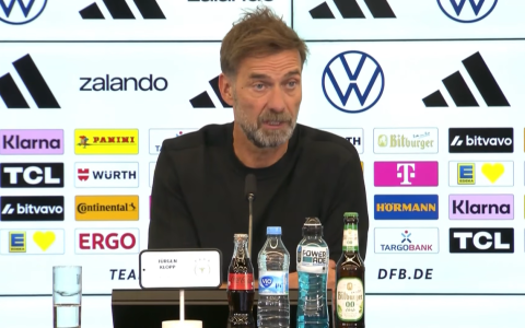 Jurgen Klopp na apresentação como técnico da Alemanha
