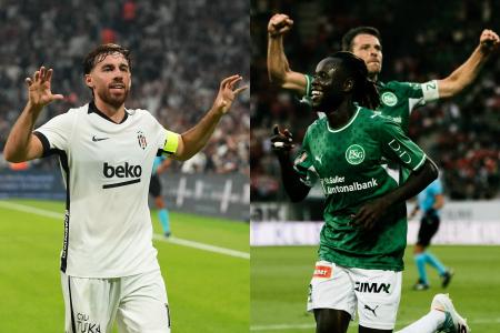 Besiktas e St. Gallen em ação na Europa League