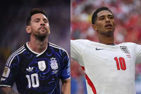 Messi e Bellingham, astros de Argentina e Inglaterra