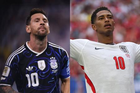 Messi e Bellingham, astros de Argentina e Inglaterra