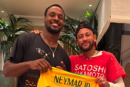 Bronny James e Neymar em foto de 13 de julho de 2026