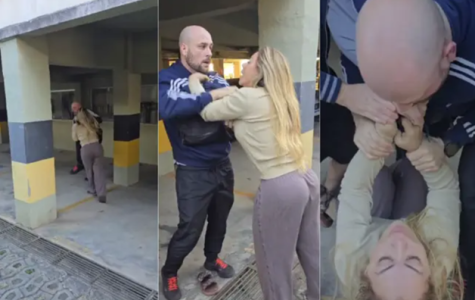Nas imagens, a pré-candidata aparece discutindo com o homem por causa de uma entrega