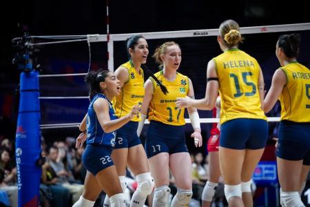Jogo do Brasil na VNL Feminina