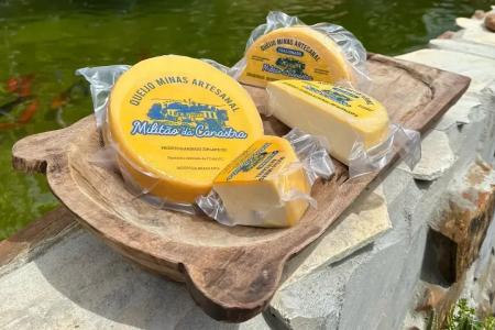 Queijo Minas artesanal da marca Militão da Canastra