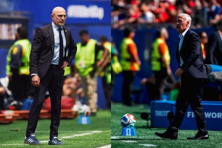 De La Fuente e Deschamps, treinadores de Espanha e França, respectivamente