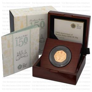 Moeda Gold Proof da coleção de Beatrix Potter